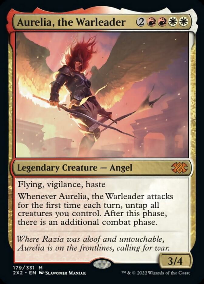 Aurelia, the Warleader [Double Masters 2022] | Grognard Games