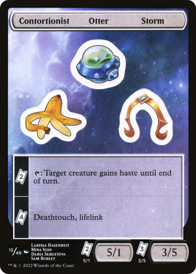 Contortionist Otter Storm [Unfinity Stickers] | Grognard Games