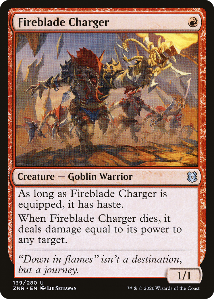 Fireblade Charger [Zendikar Rising] | Grognard Games