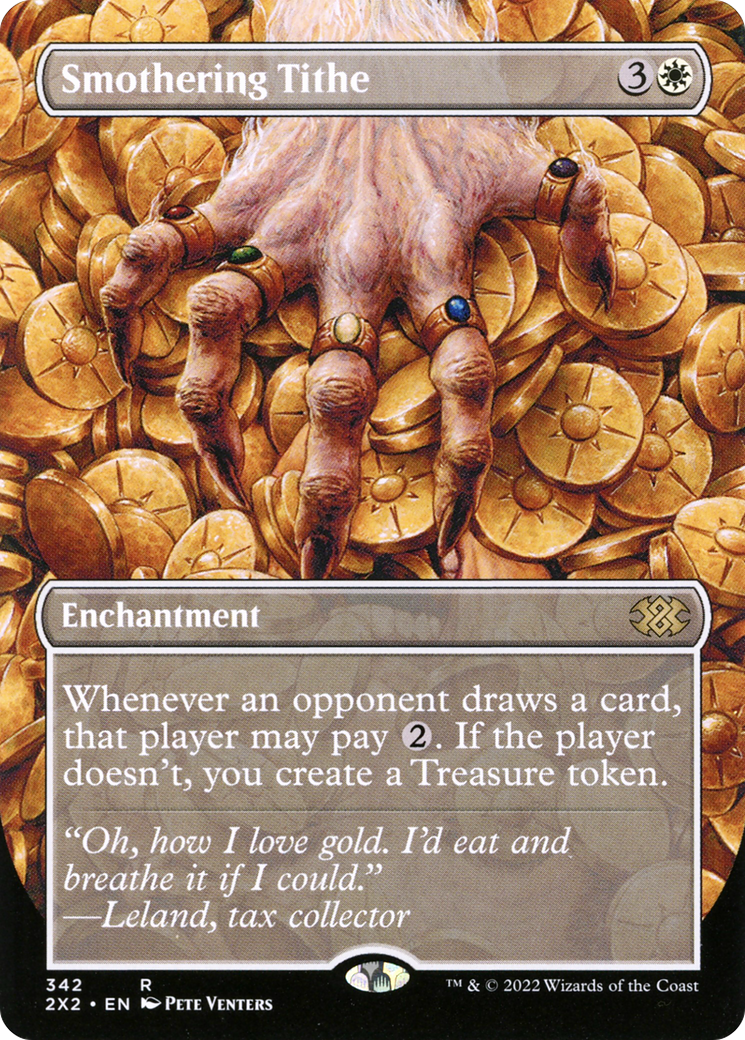 Smothering Tithe (Borderless Alternate Art) [Double Masters 2022] | Grognard Games