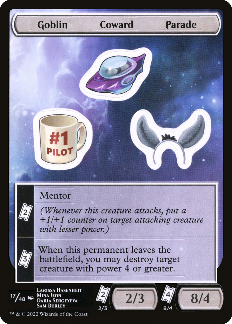 Goblin Coward Parade [Unfinity Stickers] | Grognard Games
