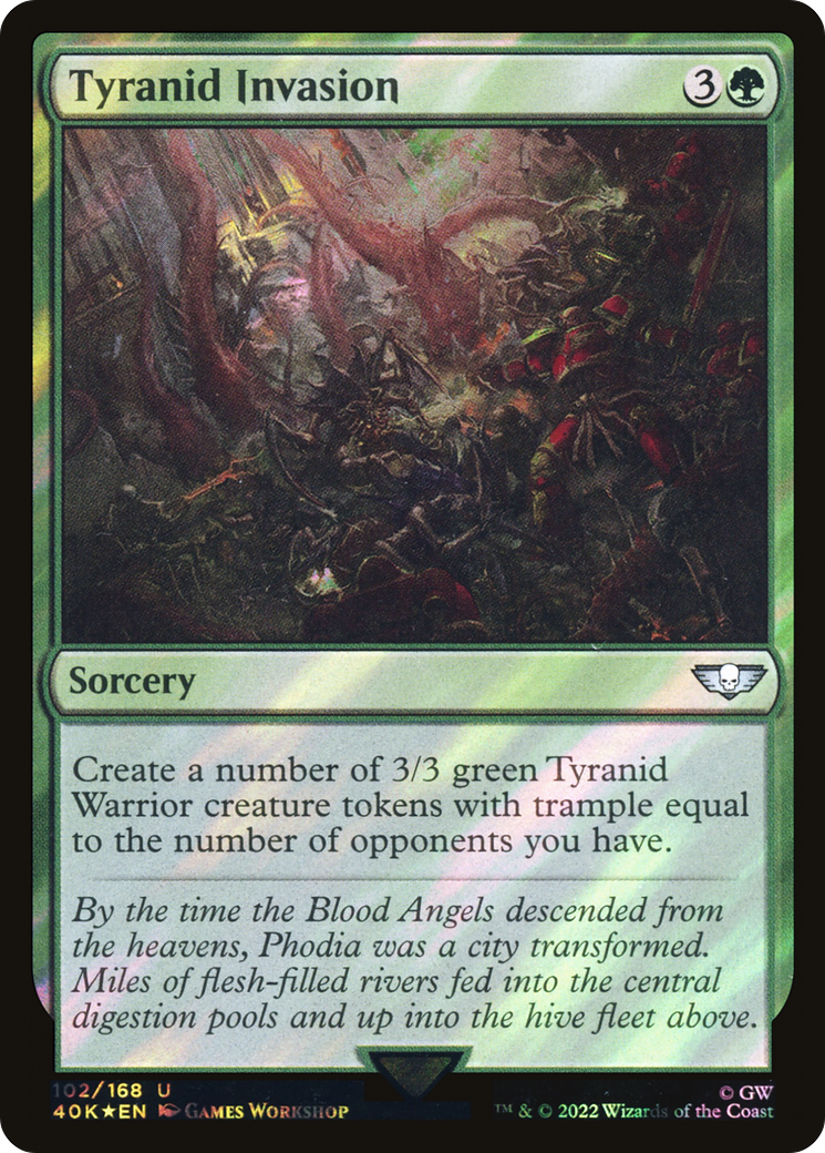 Tyranid Invasion (Surge Foil) [Universes Beyond: Warhammer 40,000] | Grognard Games