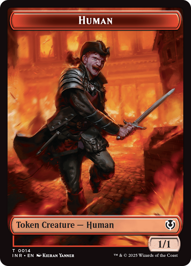 Elemental // Human (0014) Double-Sided Token [Innistrad Remastered Tokens] | Grognard Games