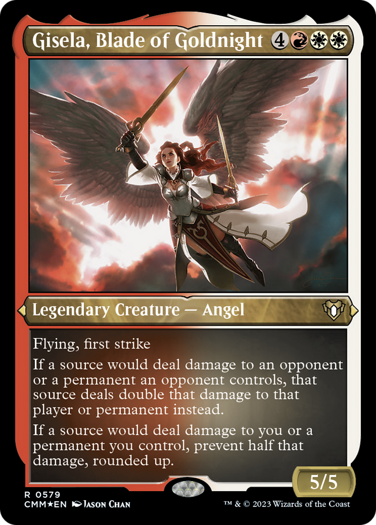 Gisela, Blade of Goldnight (Foil Etched) [Commander Masters] | Grognard Games