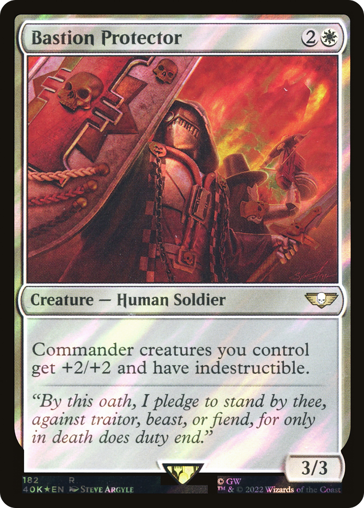 Bastion Protector (Surge Foil) [Universes Beyond: Warhammer 40,000] | Grognard Games