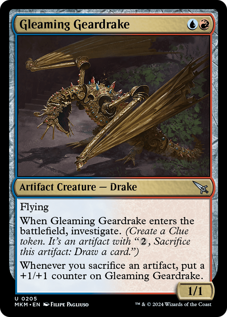 Gleaming Geardrake [Murders at Karlov Manor] | Grognard Games