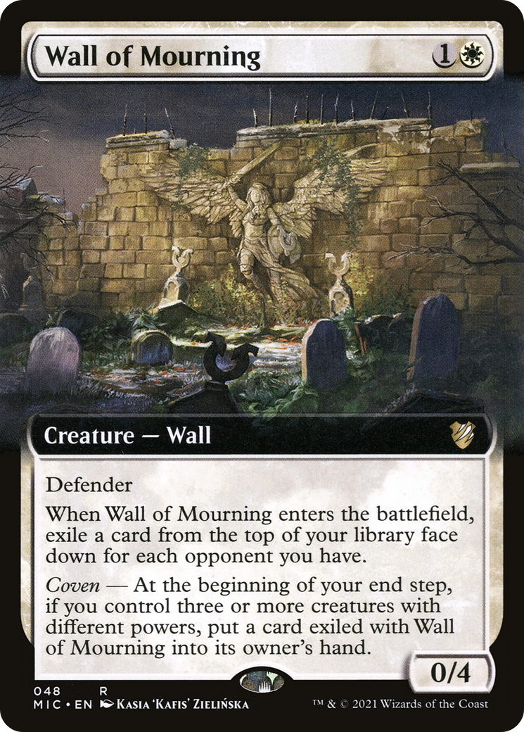 Wall of Mourning (Extended) [Innistrad: Midnight Hunt Commander] | Grognard Games