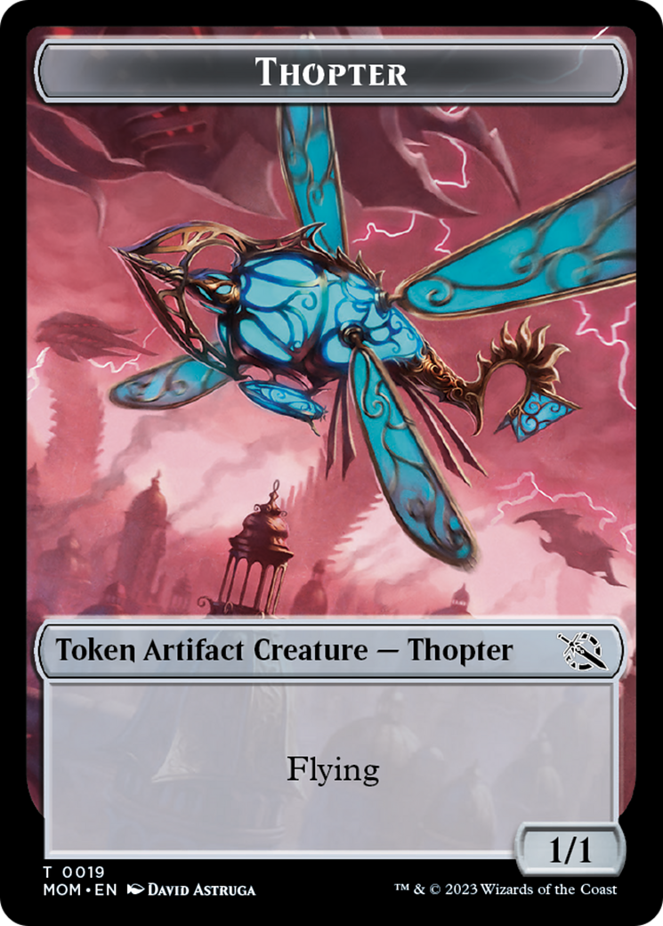 Treasure (20) // Thopter Double-Sided Token [March of the Machine Tokens] | Grognard Games