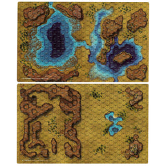 Battletech: Battlemat - Savannah: Large Lakes | Grognard Games