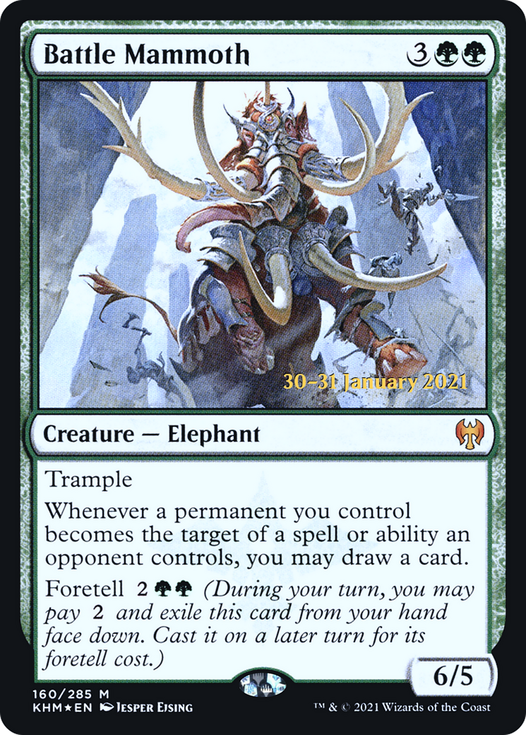 Battle Mammoth [Kaldheim Prerelease Promos] | Grognard Games