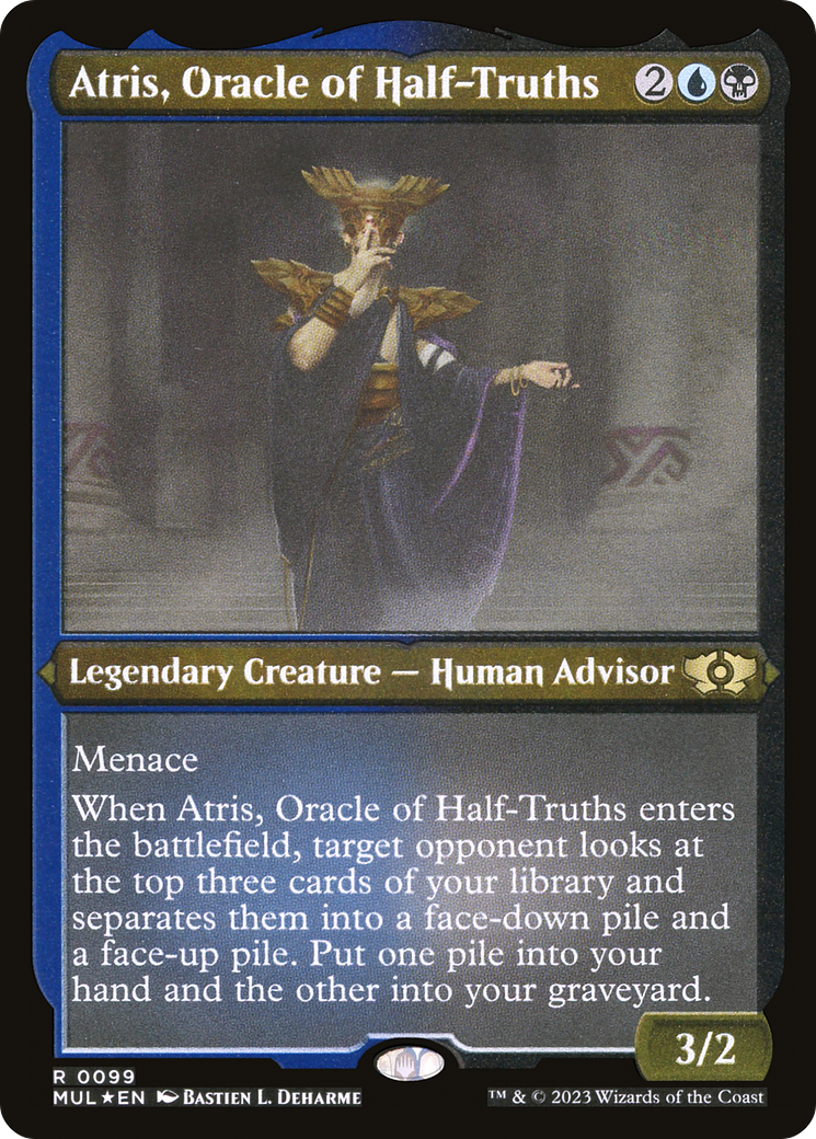 Atris, Oracle of Half-Truths (Foil Etched) (MUL-099) - Multiverse Legends Foil | Grognard Games