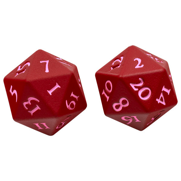 Ultra Pro Dice: Vivid Heavy Metal D20 - Red (2) | Grognard Games