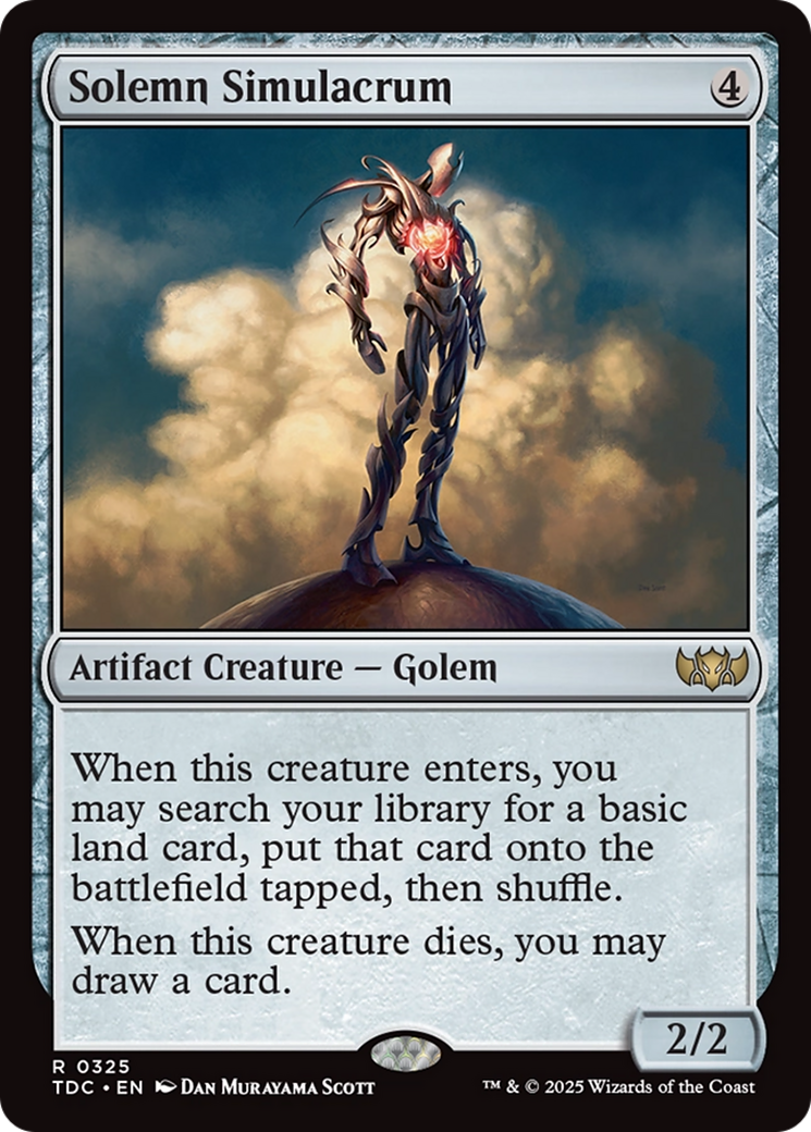 Solemn Simulacrum [Tarkir: Dragonstorm Commander] | Grognard Games