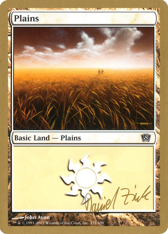 Plains (dz331) (Daniel Zink) [World Championship Decks 2003] | Grognard Games