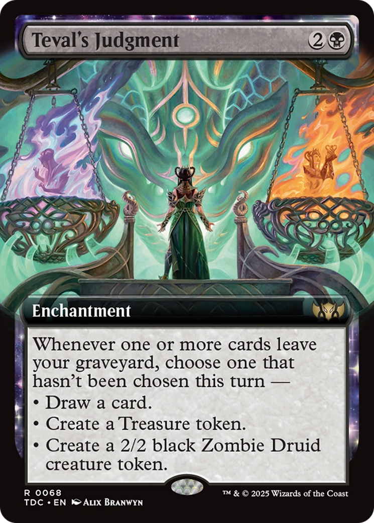 Teval's Judgment (Extended Art) [Tarkir: Dragonstorm Commander] | Grognard Games