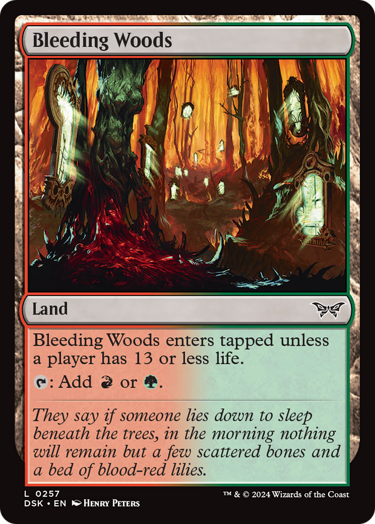 Bleeding Woods [Duskmourn: House of Horror] | Grognard Games