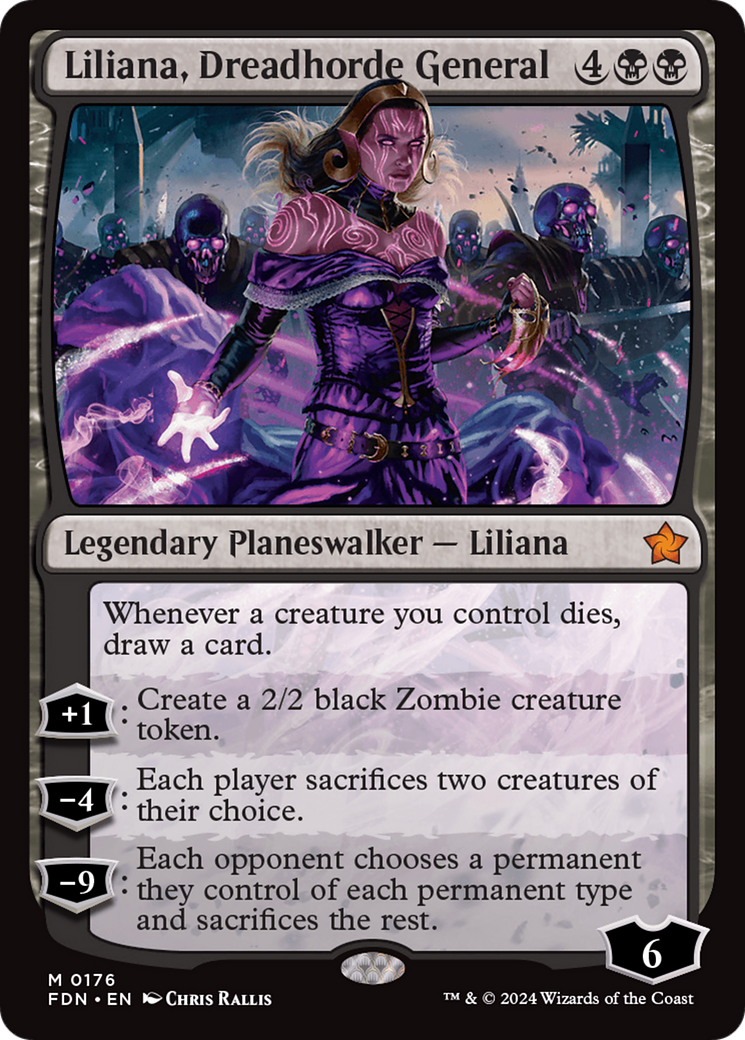 Liliana, Dreadhorde General [Foundations] | Grognard Games