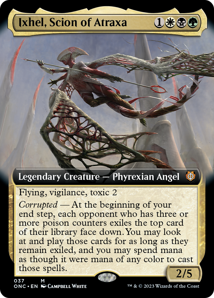 Ixhel, Scion of Atraxa (Extended Art) [Phyrexia: All Will Be One Commander] | Grognard Games