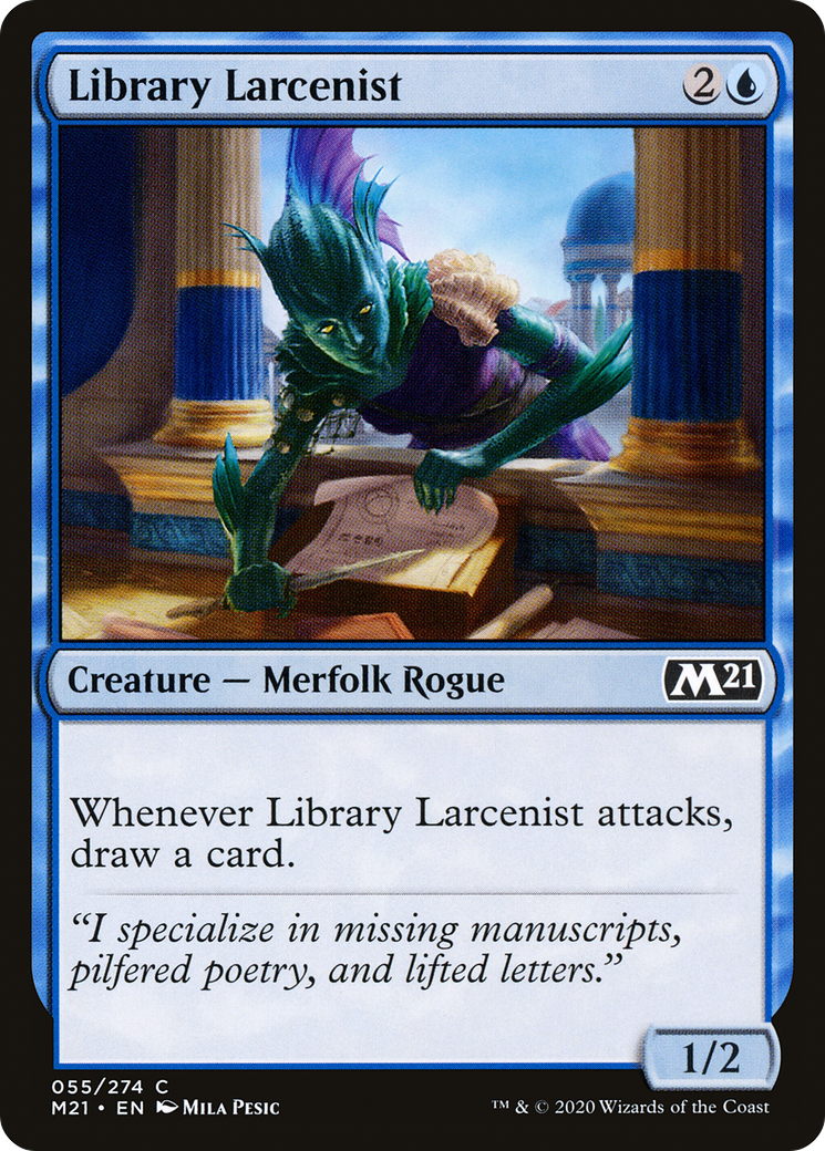 Library Larcenist [Core Set 2021] | Grognard Games