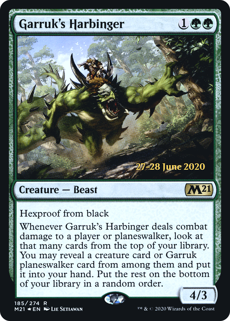 Garruk's Harbinger  [Core Set 2021 Prerelease Promos] | Grognard Games