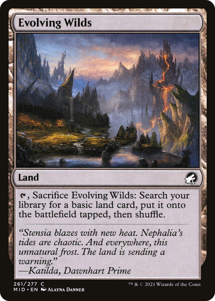 Evolving Wilds [Innistrad: Midnight Hunt] | Grognard Games