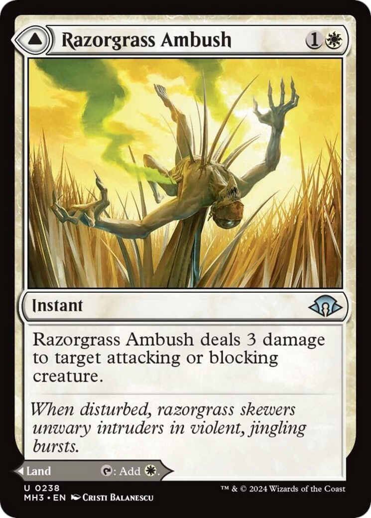 Razorgrass Ambush // Razorgrass Field [Modern Horizons 3] | Grognard Games