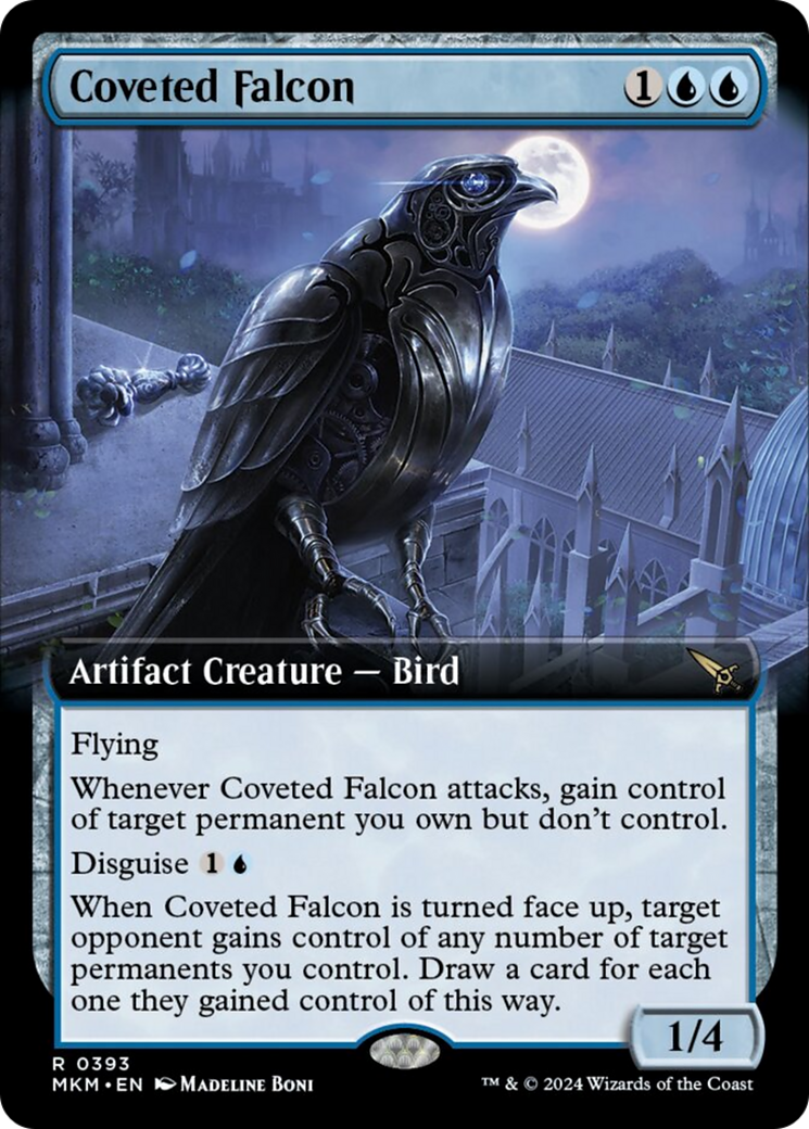 Coveted Falcon (Extended Art) [Murders at Karlov Manor] | Grognard Games