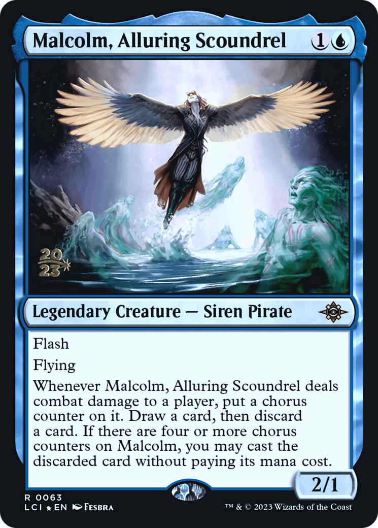 Malcolm, Alluring Scoundrel [The Lost Caverns of Ixalan Prerelease Cards] | Grognard Games