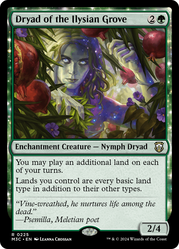 Dryad of the Ilysian Grove (Ripple Foil) [Modern Horizons 3 Commander] | Grognard Games