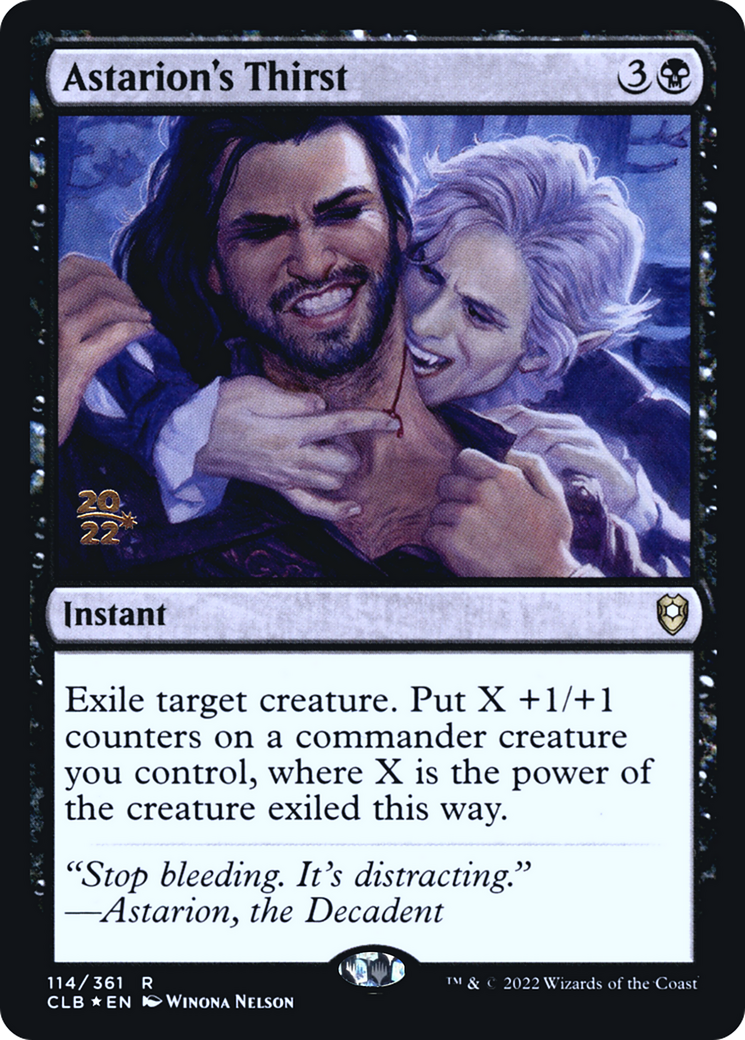 Astarion's Thirst [Commander Legends: Battle for Baldur's Gate Prerelease Promos] | Grognard Games