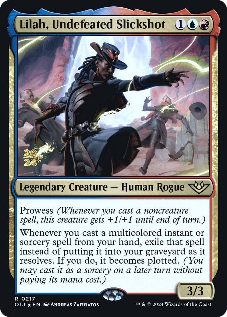 Lilah, Undefeated Slickshot [Outlaws of Thunder Junction Prerelease Promos] | Grognard Games