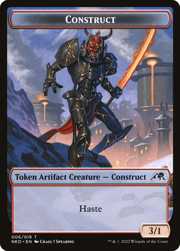 Construct (NEO-006) - Kamigawa: Neon Dynasty Tokens Foil | Grognard Games
