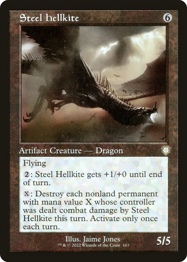 Steel Hellkite (Retro) [The Brothers' War Commander] | Grognard Games