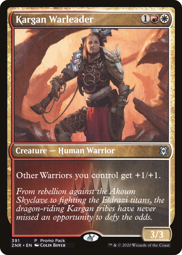 Kargan Warleader (Promo Pack) [Zendikar Rising Promos] | Grognard Games
