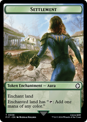 Settlement // Human Soldier Double-Sided Token [Fallout Tokens] | Grognard Games