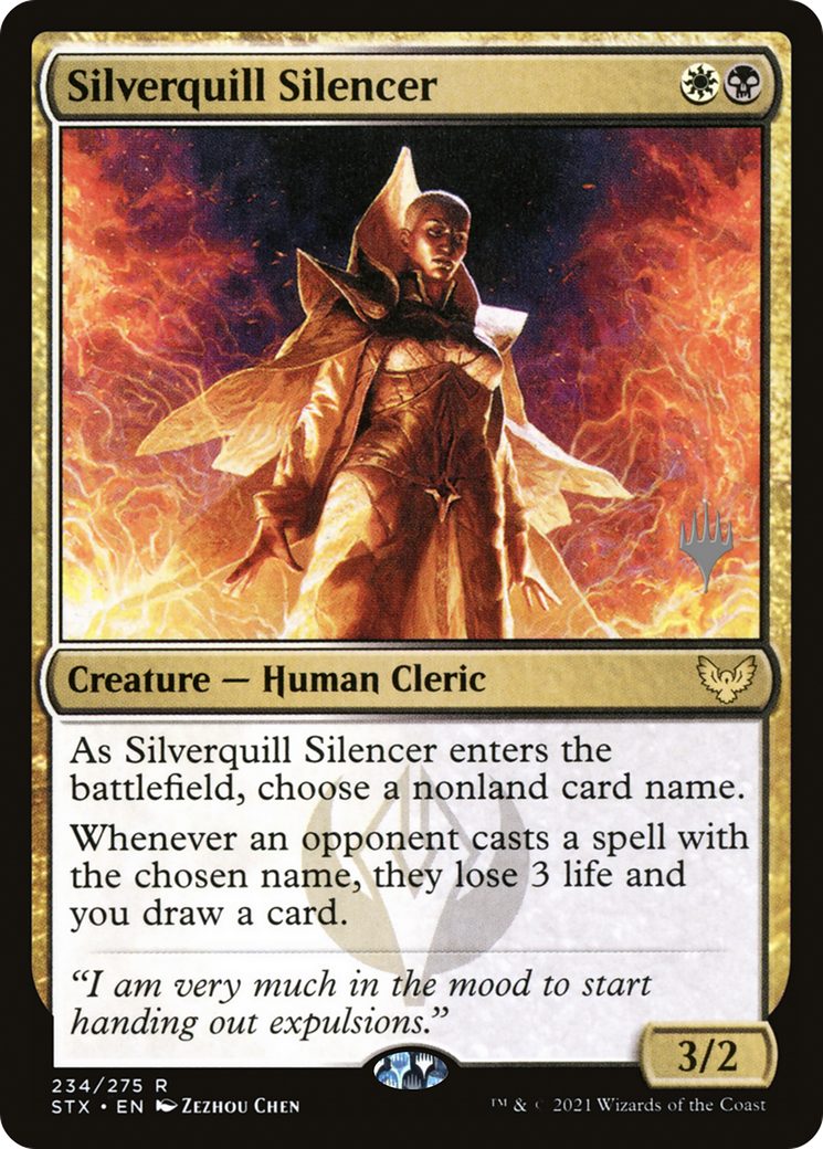 Silverquill Silencer (Promo Pack) [Strixhaven: School of Mages Promos] | Grognard Games