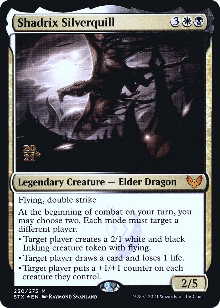 Shadrix Silverquill [Strixhaven: School of Mages Prerelease Promos] | Grognard Games