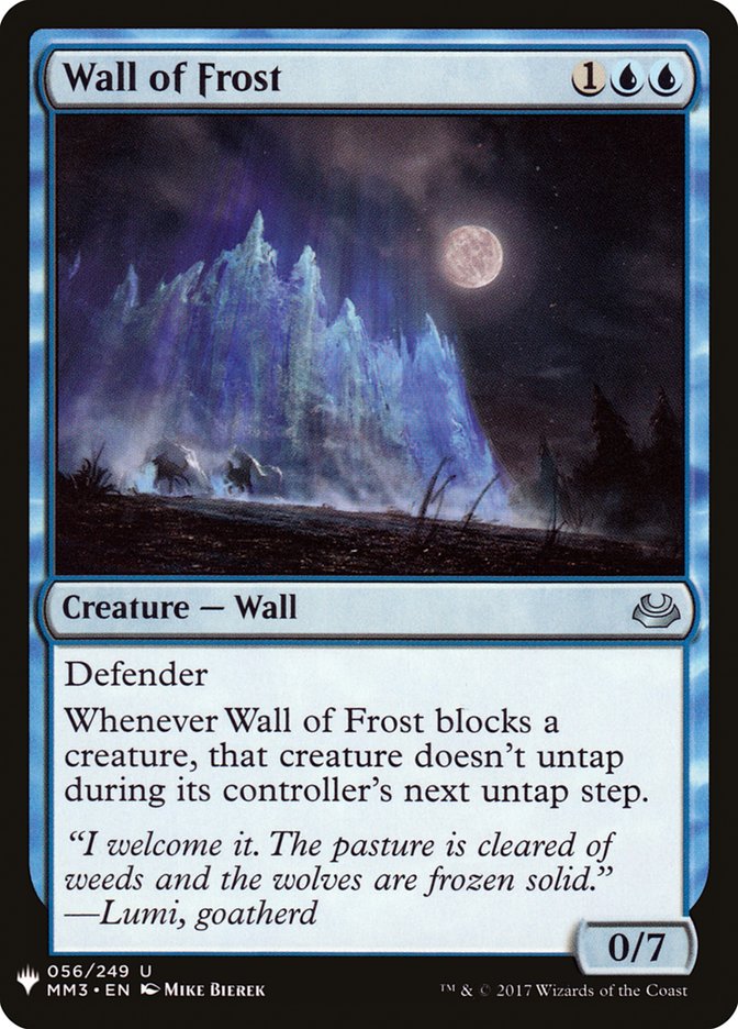 Wall of Frost [Mystery Booster] | Grognard Games