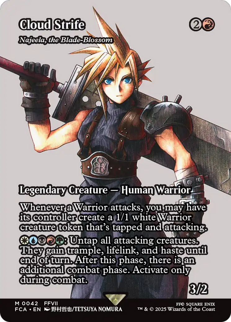 Cloud Strife - Najeela, the Blade-Blossom (Showcase) (FCA-042) - FINAL FANTASY: Through the Ages | Grognard Games