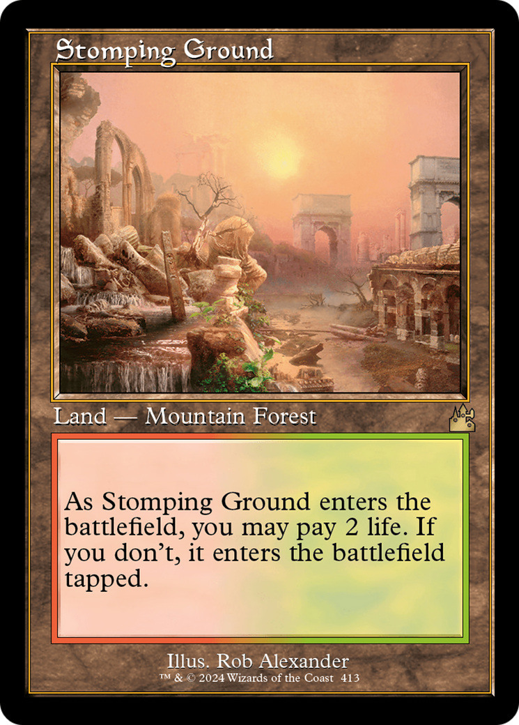 Stomping Ground (Retro) [Ravnica Remastered] | Grognard Games