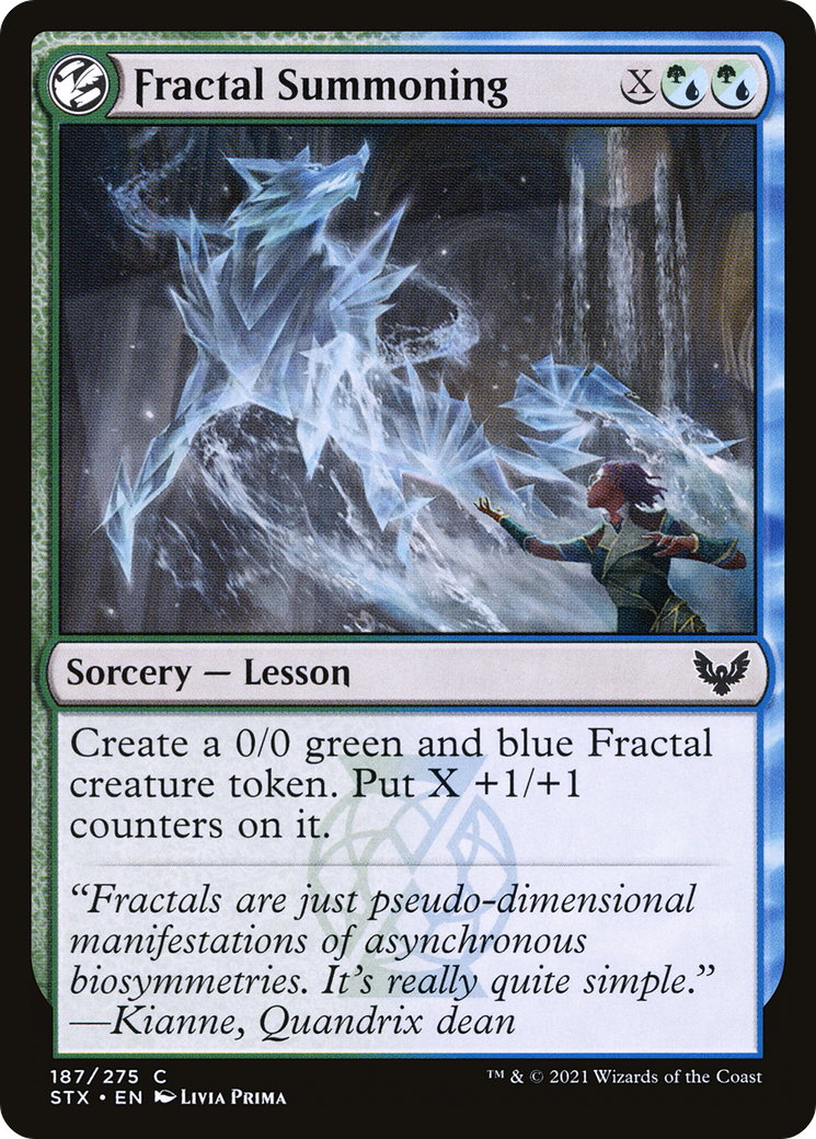 Fractal Summoning [Strixhaven: School of Mages] | Grognard Games