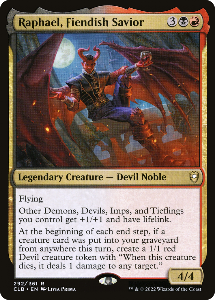 Raphael, Fiendish Savior [Commander Legends: Battle for Baldur's Gate] | Grognard Games