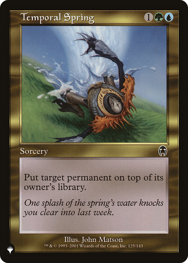 Temporal Spring [The List] | Grognard Games