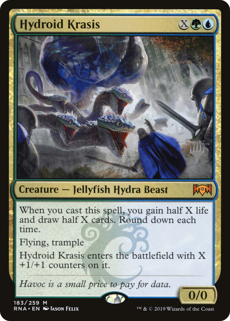 Hydroid Krasis (Promo Pack) [Ravnica Allegiance Promos] | Grognard Games