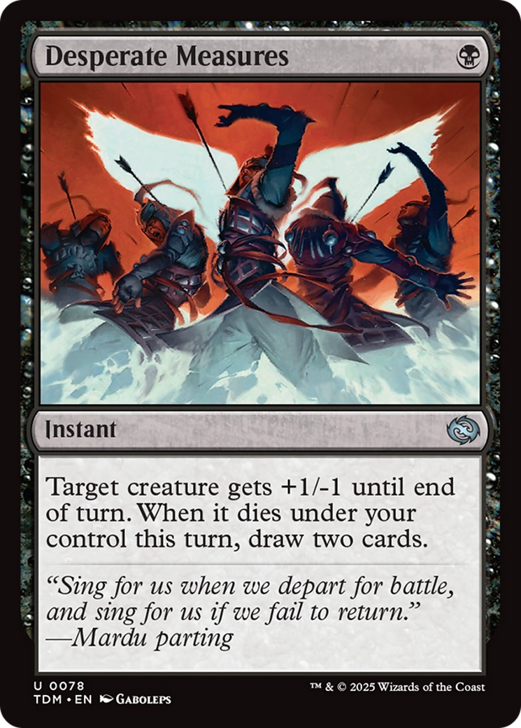 Desperate Measures [Tarkir: Dragonstorm] | Grognard Games