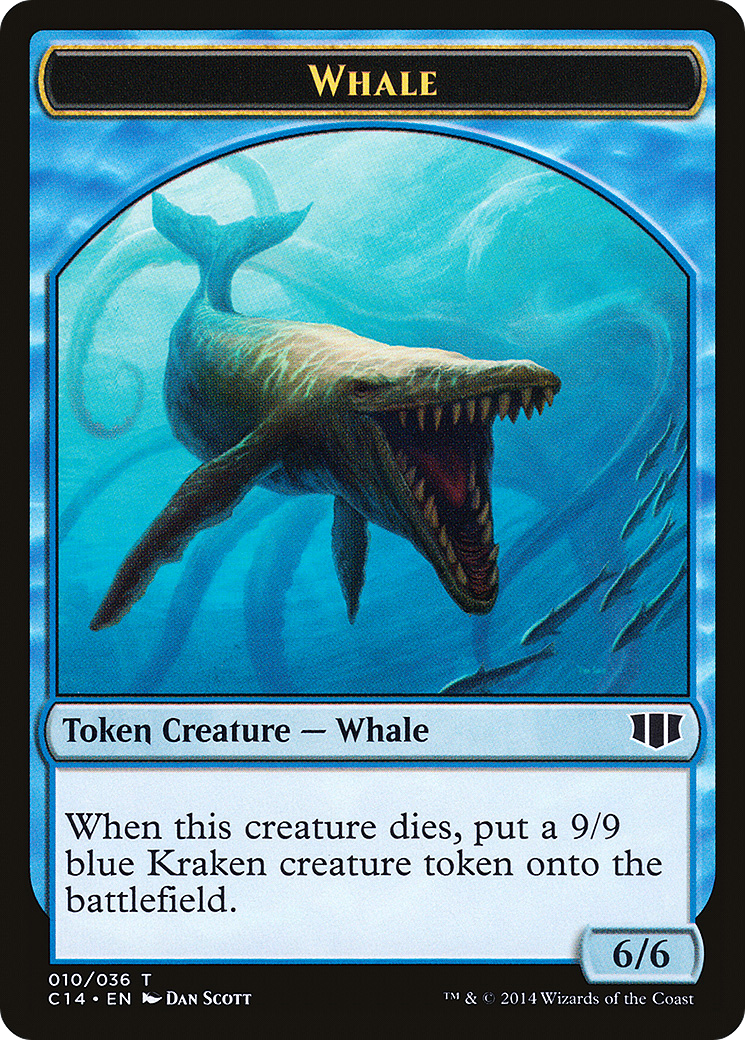 Whale // Zombie (011/036) Double-sided Token [Commander 2014 Tokens] | Grognard Games