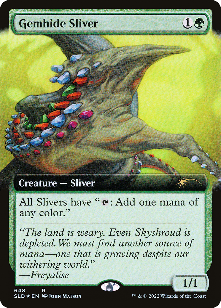 Gemhide Sliver (Extended Art) [Secret Lair Drop Series] | Grognard Games