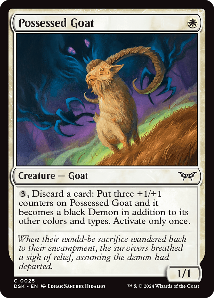 Possessed Goat [Duskmourn: House of Horror] | Grognard Games