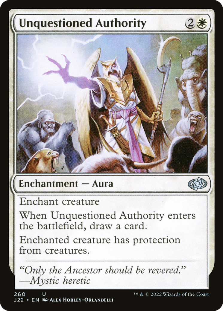 Unquestioned Authority [Jumpstart 2022] | Grognard Games
