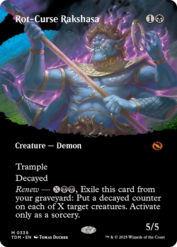 Rot-Curse Rakshasa (Borderless) [Tarkir: Dragonstorm] | Grognard Games